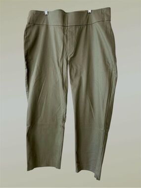 🆕 Chico's Perfect Stretch Pull-on Slim Ankle Pants in Fatigue *NWT* $75